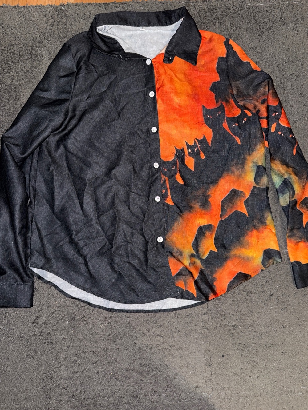 Halloween button down longsleeve